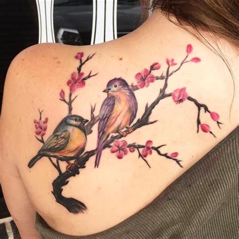 bird and branch tattoo